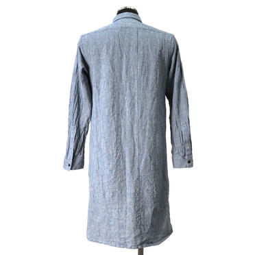 Linen Cambray Triple Wash Long Shirts　BLUE　arco LIMITED EDITION No.5