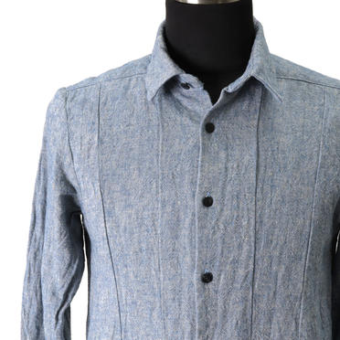 Linen Cambray Triple Wash Long Shirts　BLUE　arco LIMITED EDITION No.7