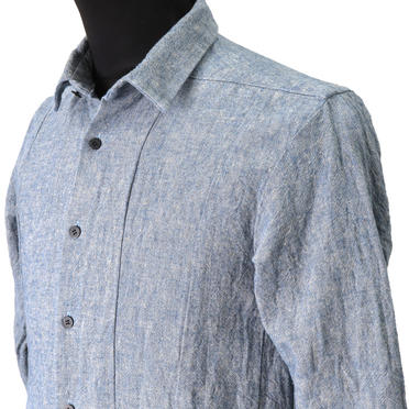 Linen Cambray Triple Wash Long Shirts　BLUE　arco LIMITED EDITION No.8