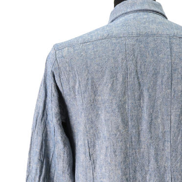 Linen Cambray Triple Wash Long Shirts　BLUE　arco LIMITED EDITION No.9