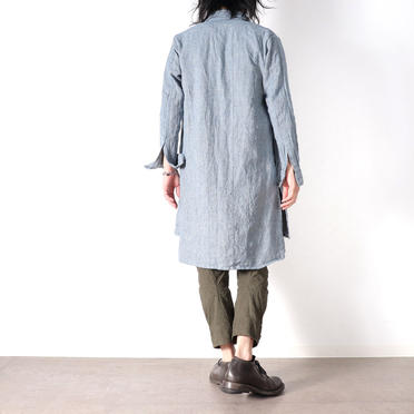 Linen Cambray Triple Wash Long Shirts　BLUE　arco LIMITED EDITION No.24