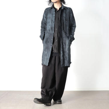 Kagozome Linen Long Shirts　D.NAVY　arco LIMITED EDITION No.23