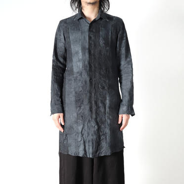 Kagozome Linen Long Shirts　D.NAVY　arco LIMITED EDITION No.15