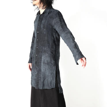 Kagozome Linen Long Shirts　D.NAVY　arco LIMITED EDITION No.18