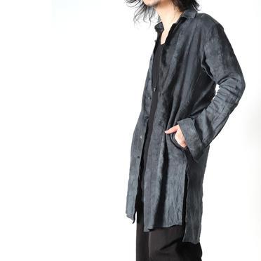 Kagozome Linen Long Shirts　D.NAVY　arco LIMITED EDITION No.22