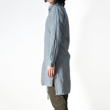 Linen Cambray Triple Wash Long Shirts　BLUE　arco LIMITED EDITION No.16