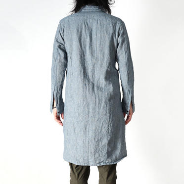 Linen Cambray Triple Wash Long Shirts　BLUE　arco LIMITED EDITION No.17