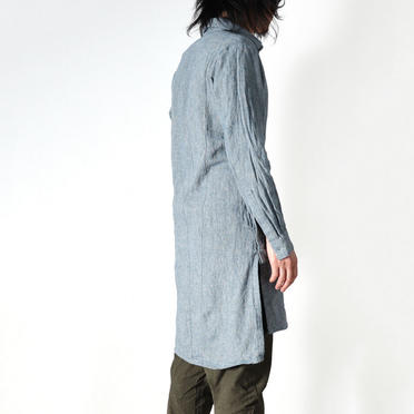 Linen Cambray Triple Wash Long Shirts　BLUE　arco LIMITED EDITION No.18