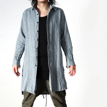 Linen Cambray Triple Wash Long Shirts　BLUE　arco LIMITED EDITION No.20