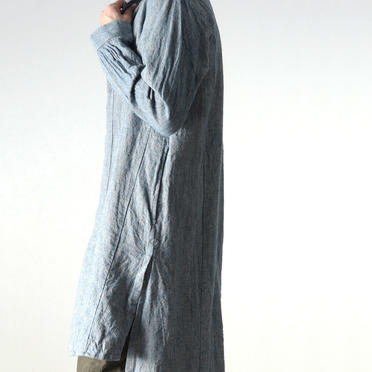 Linen Cambray Triple Wash Long Shirts　BLUE　arco LIMITED EDITION No.21