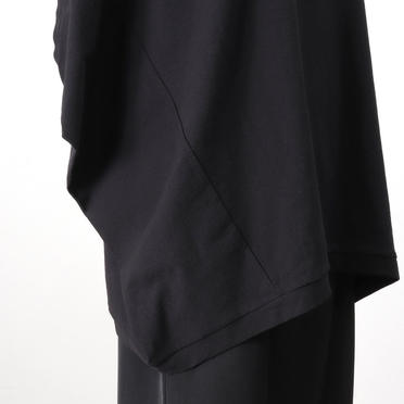 crew neck cocoon wide P/O　BLACK No.9