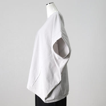 crew neck cocoon wide P/O　L.GRAY No.3