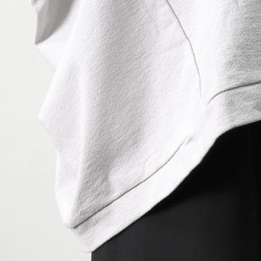 crew neck cocoon wide P/O　L.GRAY No.10