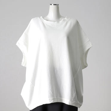 crew neck cocoon wide P/O　OFF WHITE No.1