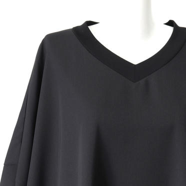 V neck wide OP　BLACK No.7