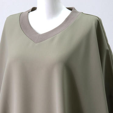 V neck wide OP　BEIGE No.7