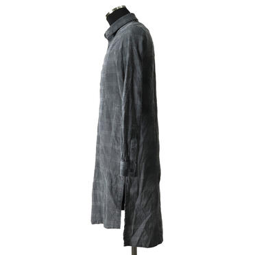 Dyed Check Long Shirts　GREY No.3