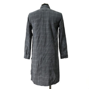 Dyed Check Long Shirts　GREY No.5