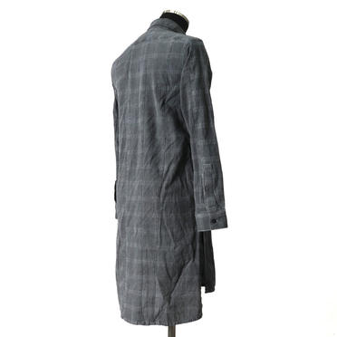 Dyed Check Long Shirts　GREY No.6