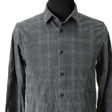 Dyed Check Long Shirts　GREY No.7