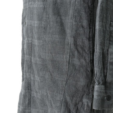 Dyed Check Long Shirts　GREY No.10