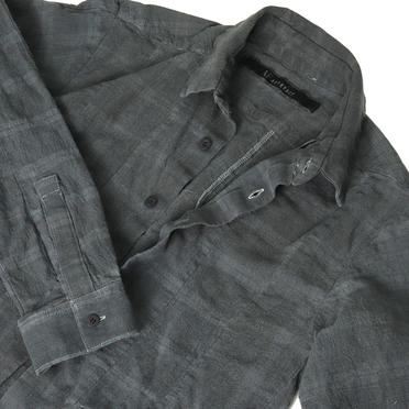 Dyed Check Long Shirts　GREY No.14