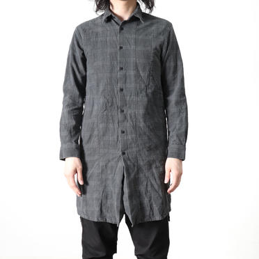 Dyed Check Long Shirts　GREY No.15