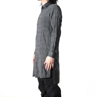 Dyed Check Long Shirts　GREY No.16