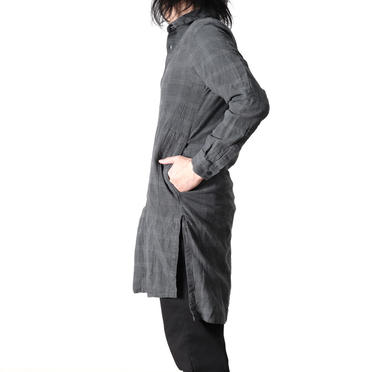 Dyed Check Long Shirts　GREY No.17