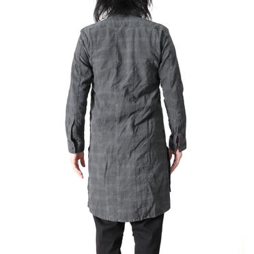 Dyed Check Long Shirts　GREY No.18