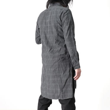 Dyed Check Long Shirts　GREY No.19