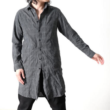 Dyed Check Long Shirts　GREY No.20