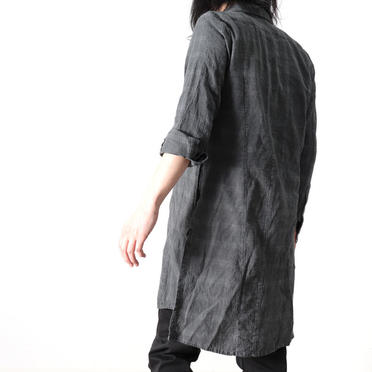 Dyed Check Long Shirts　GREY No.22