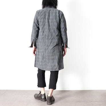 Dyed Check Long Shirts　GREY No.27