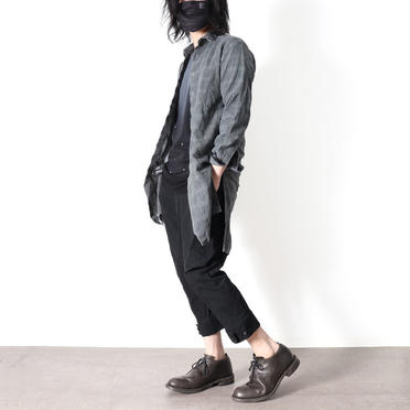 Dyed Check Long Shirts　GREY No.26