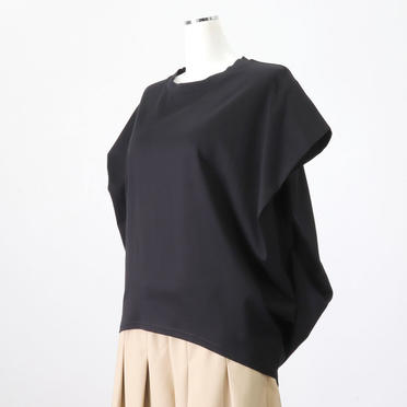 boat neck cocoon N/S P/O　BLACK No.2