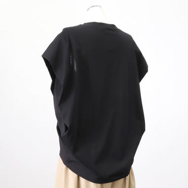 boat neck cocoon N/S P/O　BLACK No.4