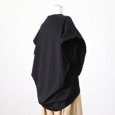 boat neck cocoon N/S P/O　BLACK No.6