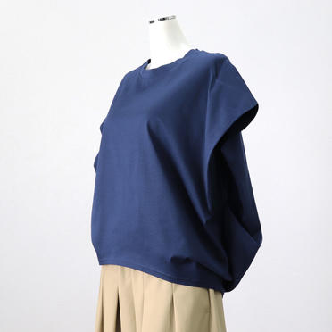 boat neck cocoon N/S P/O　BLUE No.2