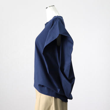 boat neck cocoon N/S P/O　BLUE No.3