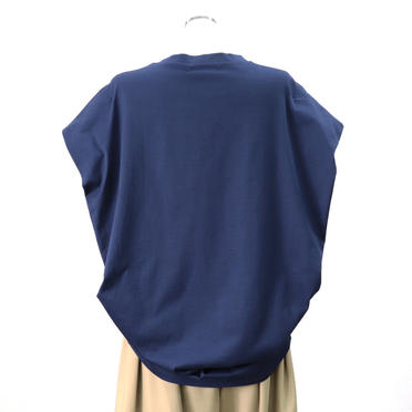 boat neck cocoon N/S P/O　BLUE No.5
