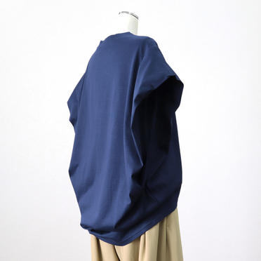 boat neck cocoon N/S P/O　BLUE No.6