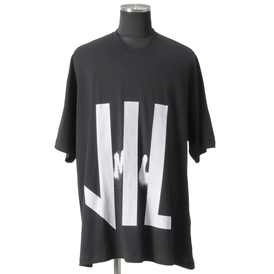 Kamon Print T Shirt　BLACK