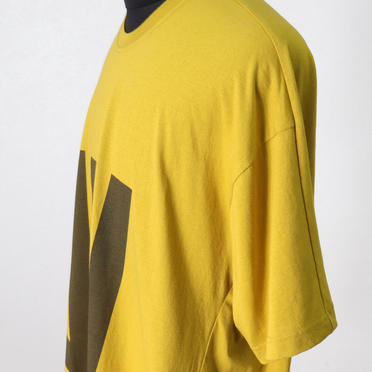 Kamon Print T Shirt　MUSTARD No.8