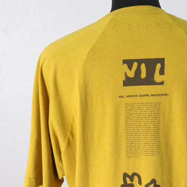 Kamon Print T Shirt　MUSTARD No.9