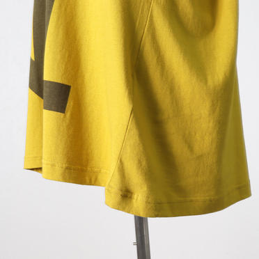 Kamon Print T Shirt　MUSTARD No.11