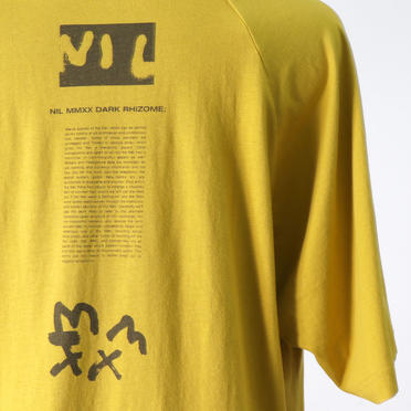 Kamon Print T Shirt　MUSTARD No.12