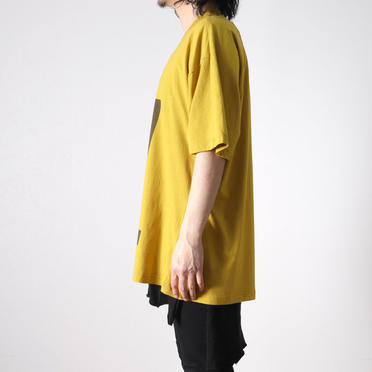 Kamon Print T Shirt　MUSTARD No.14