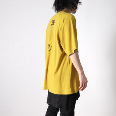 Kamon Print T Shirt　MUSTARD No.16