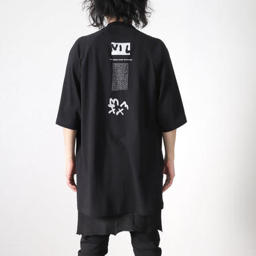 Kamon Print T Shirt　BLACK No.15